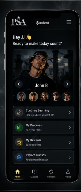 Student dashboard design preview